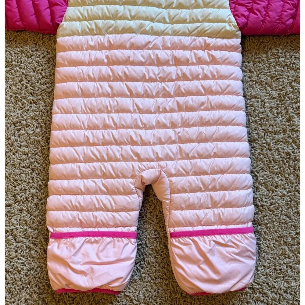 Columbia Infant Powder Lite II Reversible Bunting Snowsuit Girl's 6-12 Mo Pink